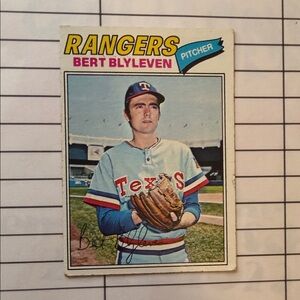 Texas Rangers Bert Blyleven Baseball Card